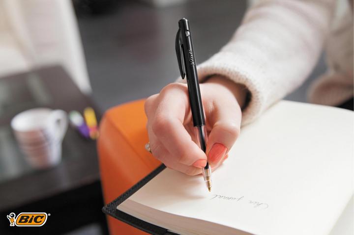 Image du produit Bic Stylo à bille 0.32 mm, 50 pièces, noir (Transparent, Noir, 50 x)