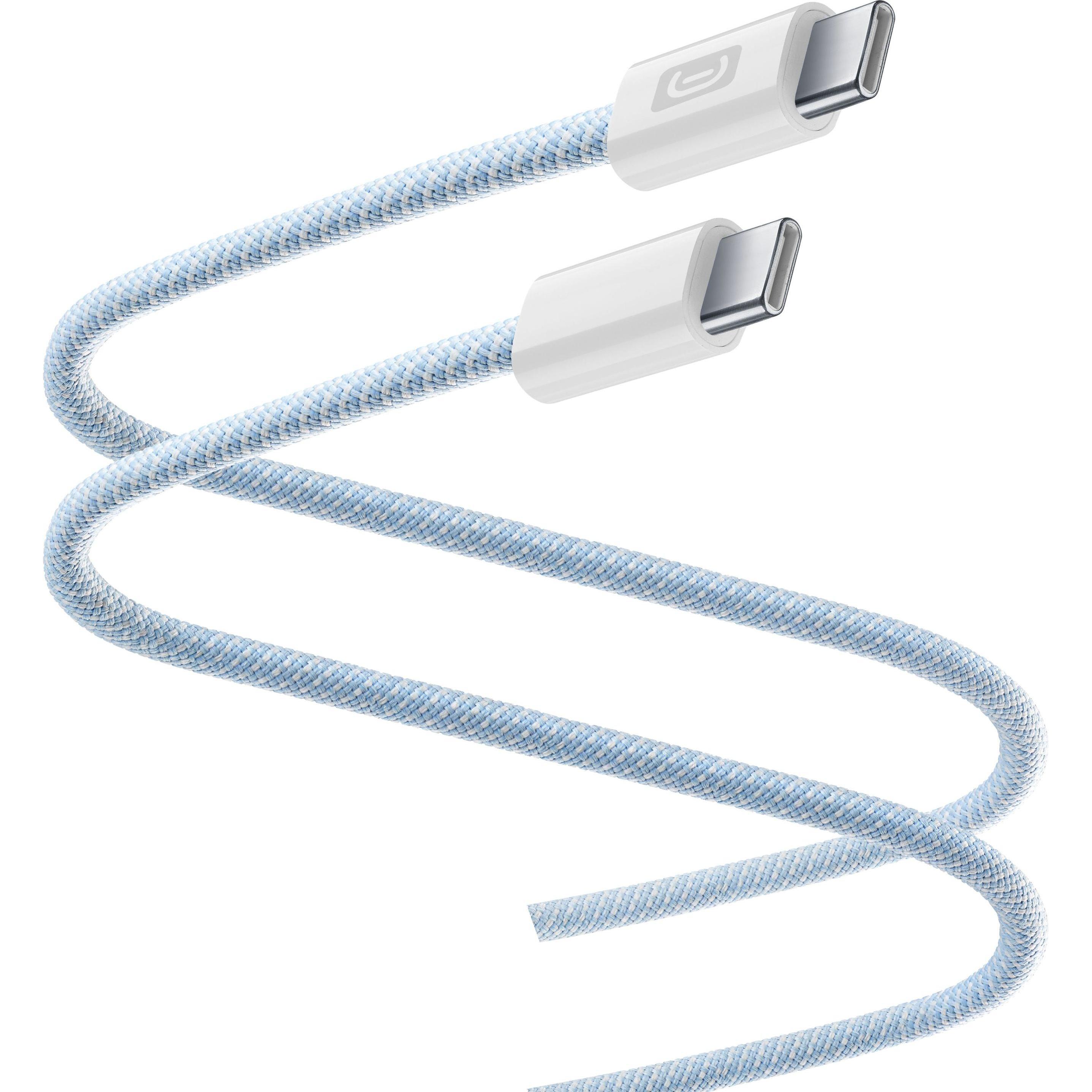 Cellularline Flexforce Data Cable 2 m USB Typ-C/ Typ-C (2 m, USB 3.2 Gen 1), USB Kabel