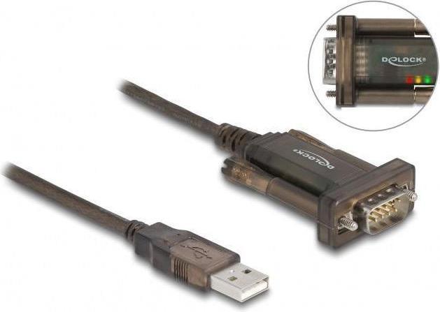 Actual product image Delock Serial adapter 64073 USB-A - RS-232 (2 m)