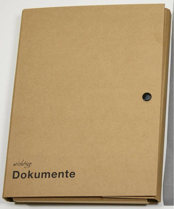 Actual product image Pagna Document folder 2-ring mechanism kraft paper nature (A4, 1x)
