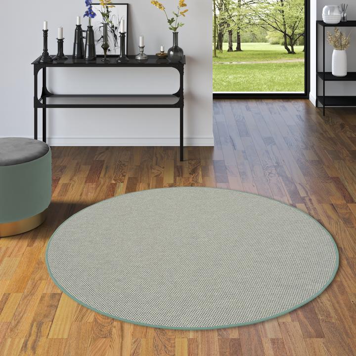 Actual product image Snapstyle Bentzon Natur Flachgewebe Teppich Rund (200x200 cm)