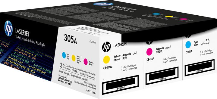 Actual product image HP 305a (M, C, Y)