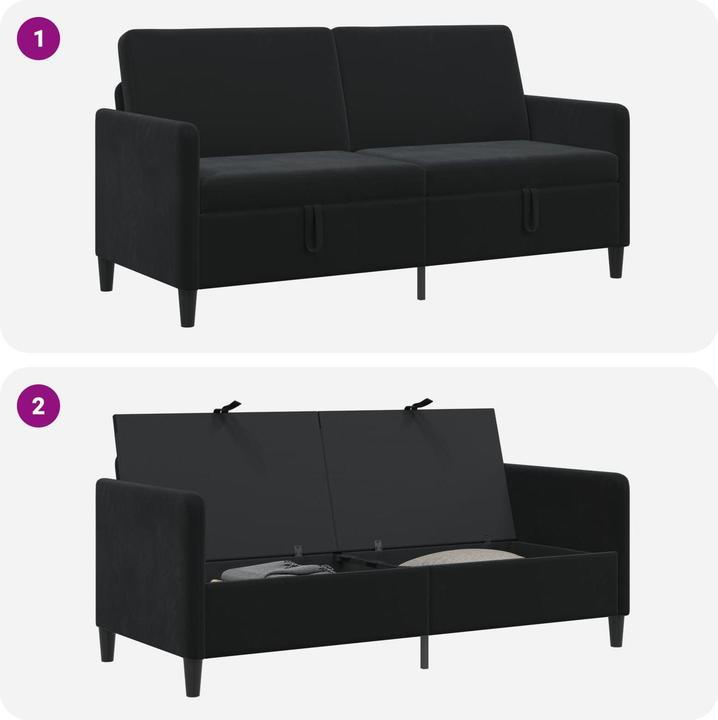 Produktbild vidaXL Sofa mit Stauraum (3-Sitzer)