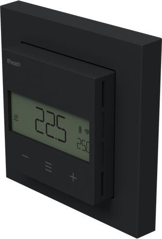 Produktbild Heatit Z-Temp3 Batteriebetriebenes Thermostat 800er Serie (Schwarz Matt)