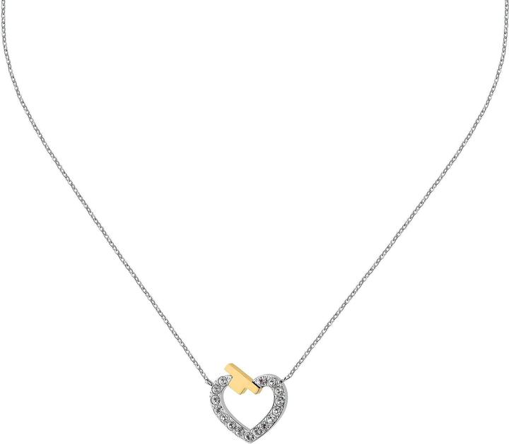 Immagine prodotto Trussardi Collana in acciaio con zircone T-Logo TJAXC44 (Catena. Ciondolo) (Acciaio)