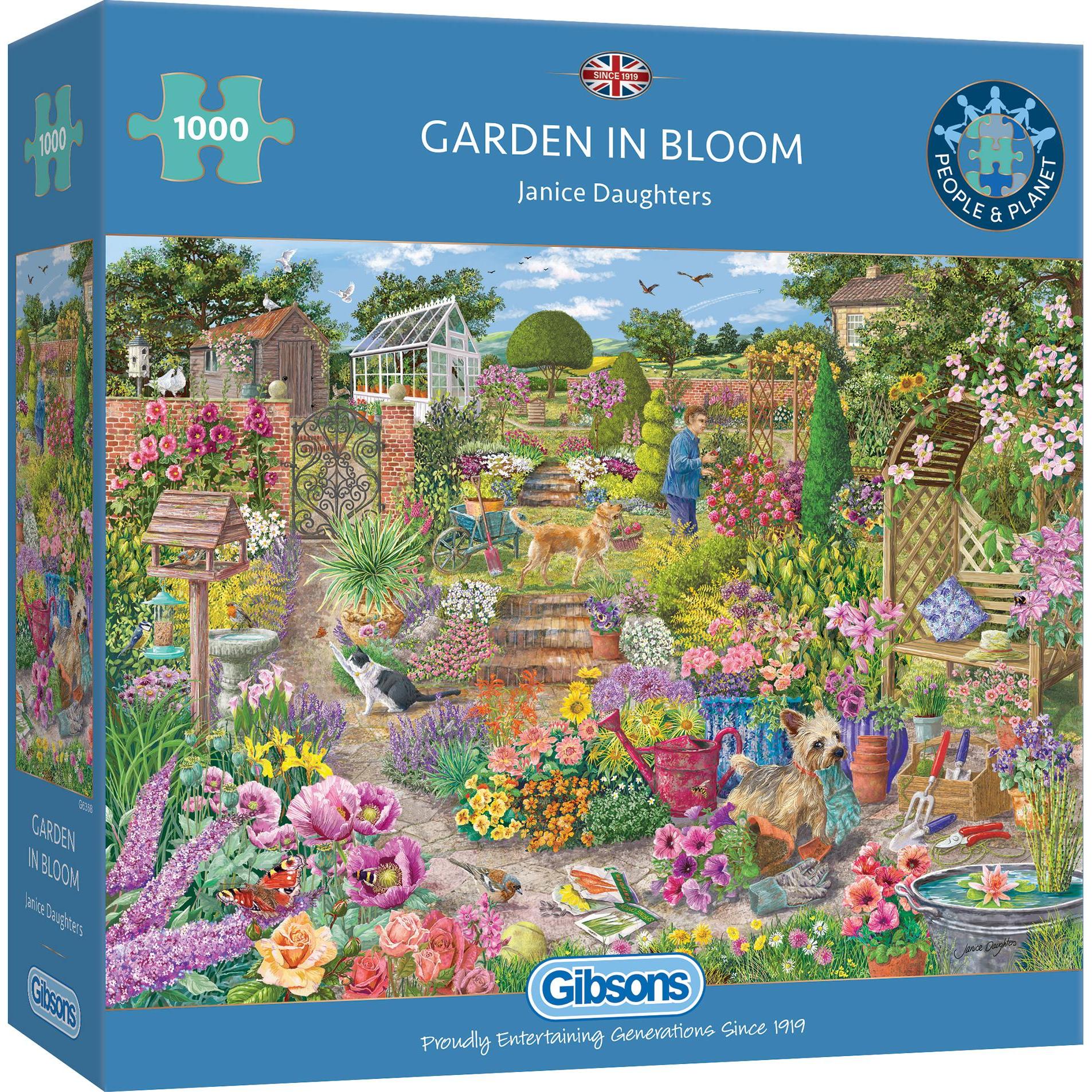 Gibsons Puzzle 1000 pieces Garden in Bloom (1000 Teile)