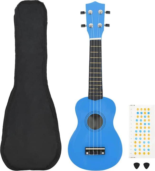Actual product image VidaXL Soprano ukulele set with bag for children 21" (Soprano, Soprano)
