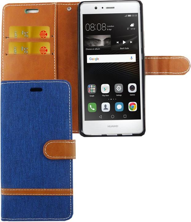 Produktbild König Design Hülle Handy Schutz für Huawei P9 Lite Case Cover Tasche Wallet Etui Handyhülle (Huawei P9 Lite)