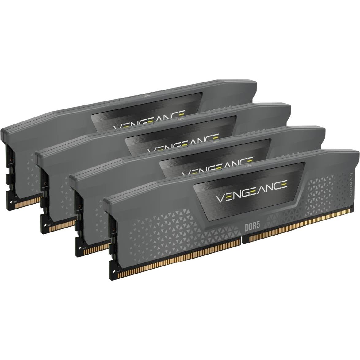Corsair Vengeance (4 x 16GB, 6000 MHz, DDR5-RAM, DIMM), RAM, Schwarz