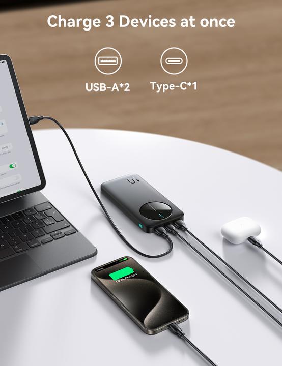 Actual product image Joyroom JR-PBF12 (10000 mAh, 12 W, 37 Wh)