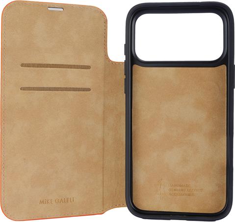 Immagine prodotto Mike Galeli Book-Cover Echtleder Marc cosmic orange (Apple iPhone 17 Pro)