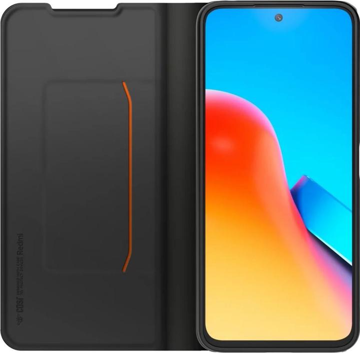 Actual product image Xiaomi Made for Bookcase with Necklace for Redmi 12 - black (Xiaomi Redmi 12 5G)