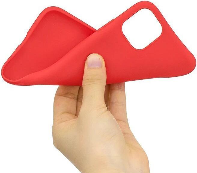 Actual product image Hurtel Silicone Case Soft Flexible Rubber Cover for iPhone 11 Pro red (Apple iPhone 11 Pro)