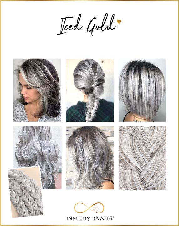 Image du produit Infinity Braids Messy Braid Viènne Iced Gold (Or glacé)