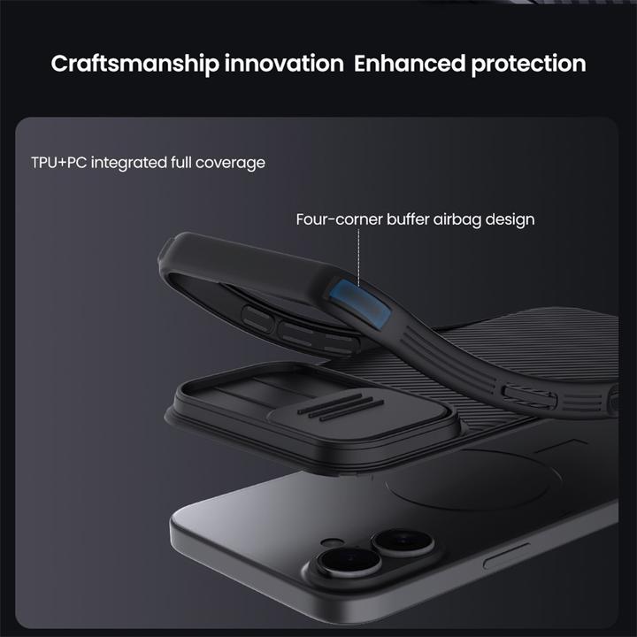 Actual product image Nillkin CamShield PRO Magnetic Back Cover für Apple iPhone 17 Schwarz (Apple iPhone 17)