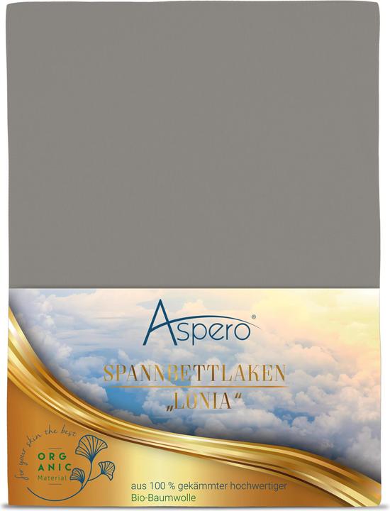 Actual product image Aspero Organic Cotton Fitted Sheet Minas (90 x 200 x 35 cm)