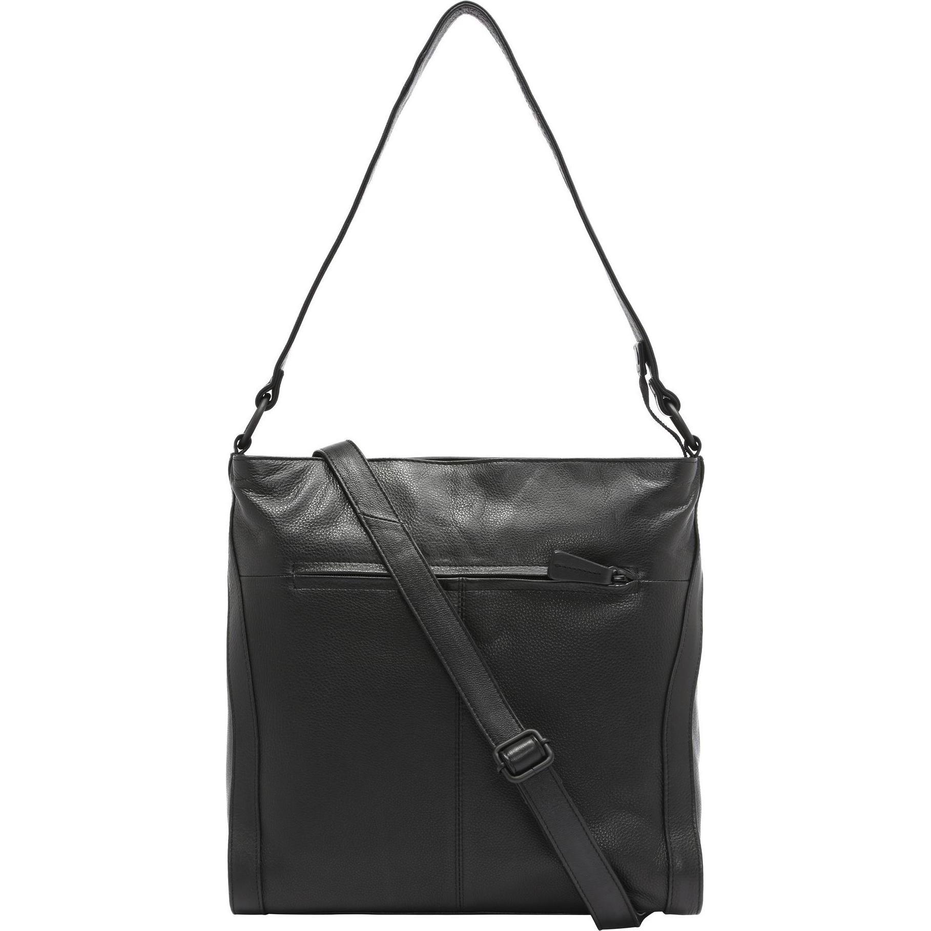 Thumbnail - Voi, Handtasche, 4Seasons Schultertasche Leder 30 cm, Schwarz