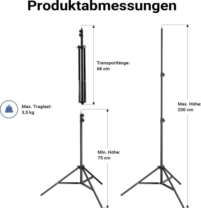Actual product image Walimex pro LED 60 W Softbox Set with Stand, Bi-Colour Video Photo Light (Soft boxes)