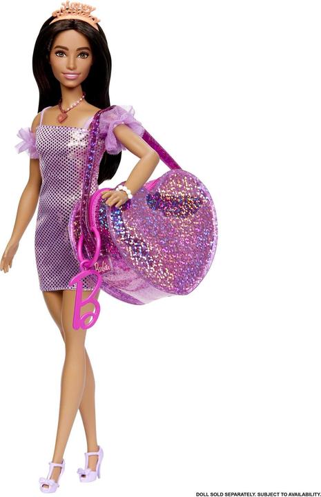 Produktbild Barbie Fashion Kleidung und Deluxe-Tasche mit Zubehör im Thekendisplay