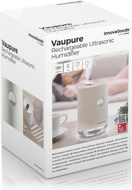 Image du produit InnovaGoods Humidificateur d'air rechargeable