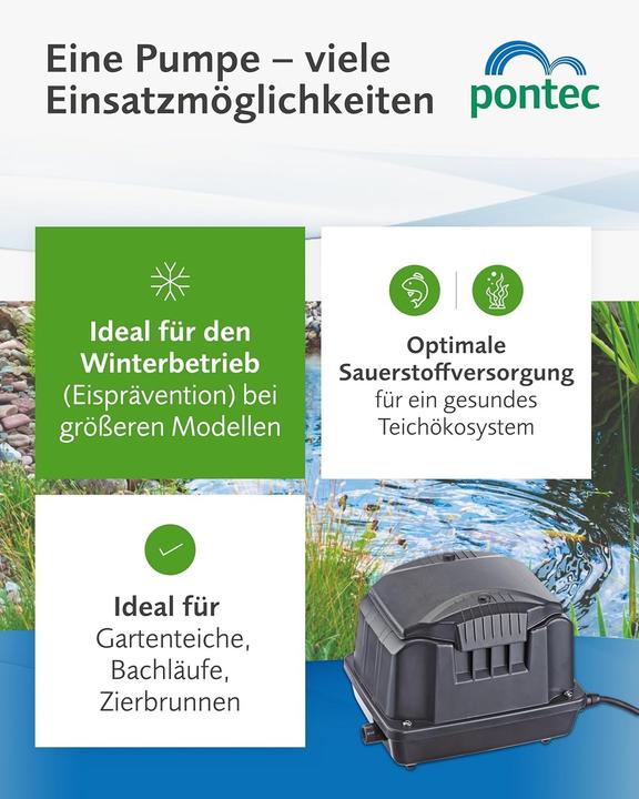 Produktbild Pontec Teichbelüfter 1800 l/h PondoAi