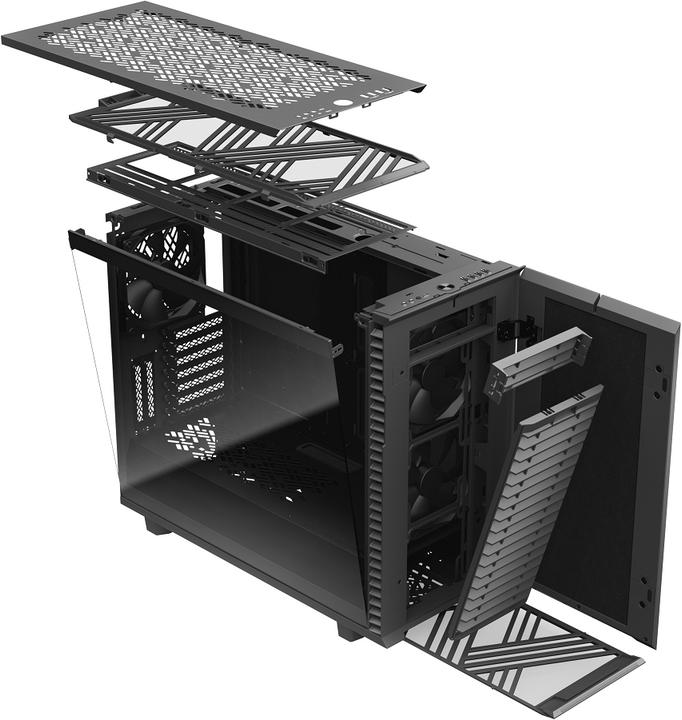 Produktbild Fractal Define 7 Gray TG Light Tint (mATX, Mini-ITX, ATX, E-ATX)