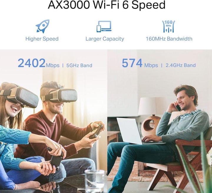 Actual product image TP-Link RE700X (2402 Mbit/s, 574 Mbit/s)