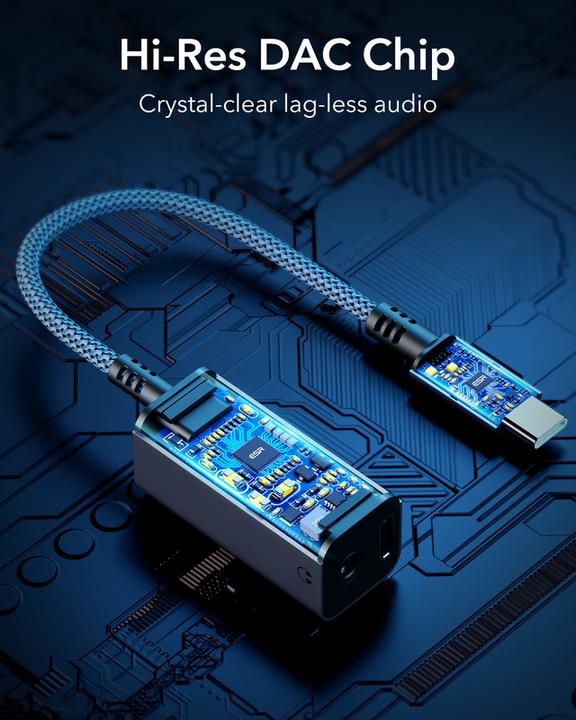 Produktbild ESR 2 IN 1 USB-C - Headphone Jack Adapter (3.5mm Klinke)