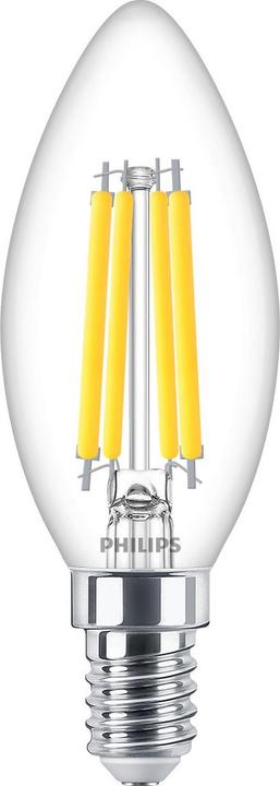 Image du produit Philips MASTER Value Bougie LED dimmable 3,4W (40W) E14 B35 927 verre clair (E14, 470 lm)