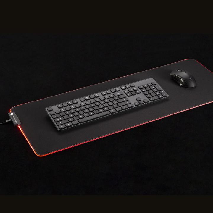 Produktbild NanoRS RS705 XXL Gaming Mouse and Keyboard Pad 80x30 cm LED RGB Backlight Non-slip USB (XXL)