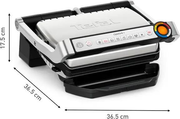 Actual product image Tefal OptiGrill+ incl. grill tongs Contact grill (GC718D), stainless steel