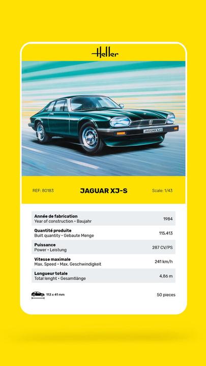 Actual product image Heller Jaguar XJ-S 1:43