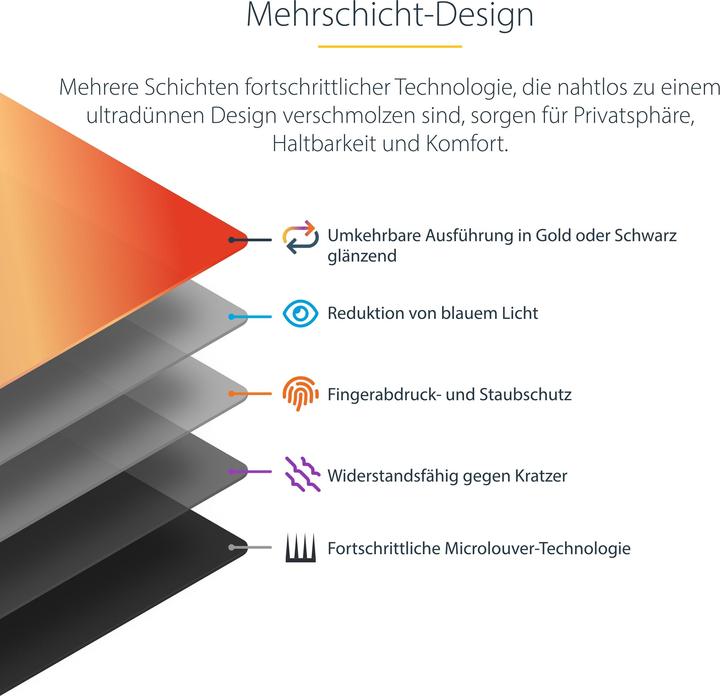 Produktbild StarTech com 27 Zoll 16:9 Monitor Blickschutz Gold, Zweiseitiger Blickschutzfilter mit Erhöhter Priv (27", 16 : 9)