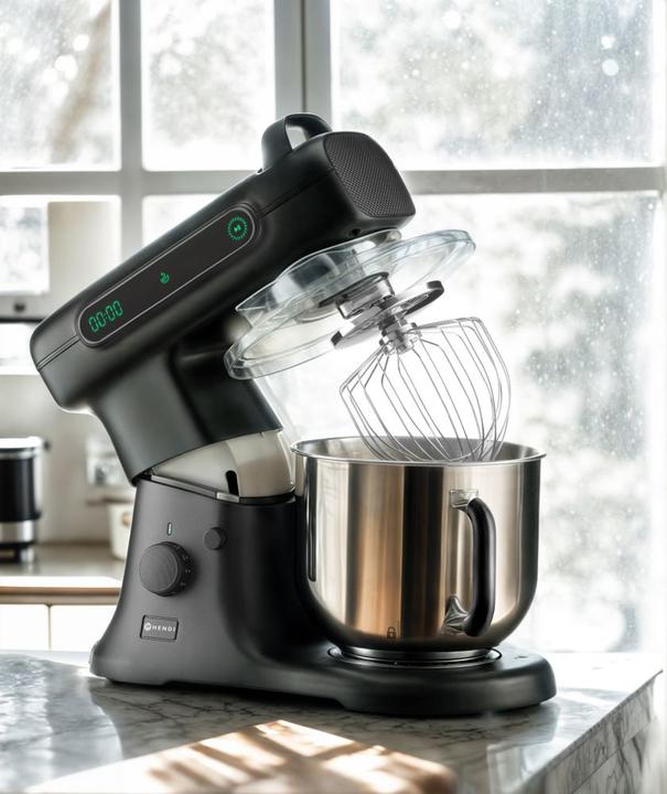 Productafbeelding Hendi Planetenrührer Blackbolt PRO,, 7L, Schwarz, 220-240V/800W, 470x263x(H)413mm (800 W, 7 l)