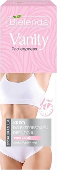 Bielenda Vanity Pro Express Hair Removal Cream For Sensitive Skin Pink Aloe 75Ml (75 ml, 1 x)