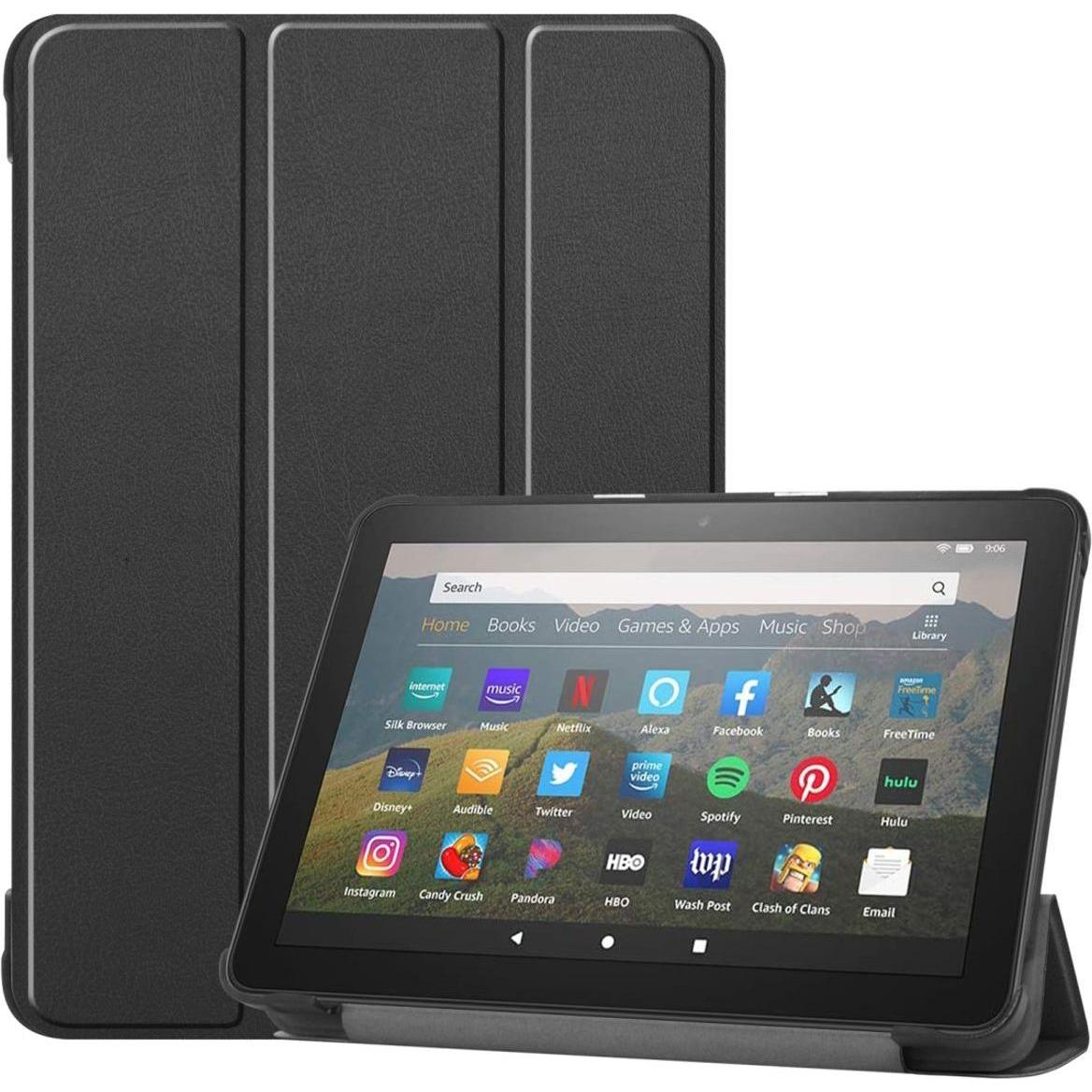 König Design Schutz Hülle für Amazon Fire HD 8 (2020) Smart Cover Case Etui Tasche Schwarz (Fire HD 8 (2020)), eReader Z...