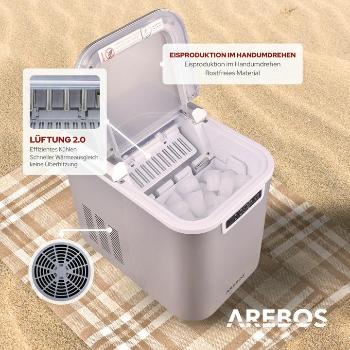 Actual product image Arebos Eiswürfelmaschine
