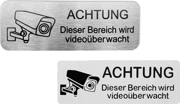 Novidarte Videoüberwachungsschild Set