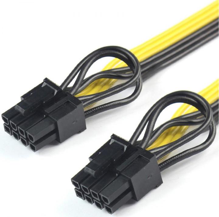 Immagine prodotto PowerGuard Cavo di alimentazione per schede grafiche PCI-E da 6 pin a 2x 8 pin (6+2 pin) 30 cm
