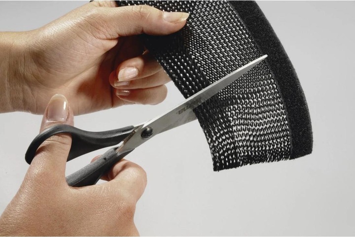 Produktbild Hama Flexibler Gewebe-Kabelschlauch, universal, 20 - 40 mm, 1,8 m, Schwarz (Kabelschlauch, 180 cm)