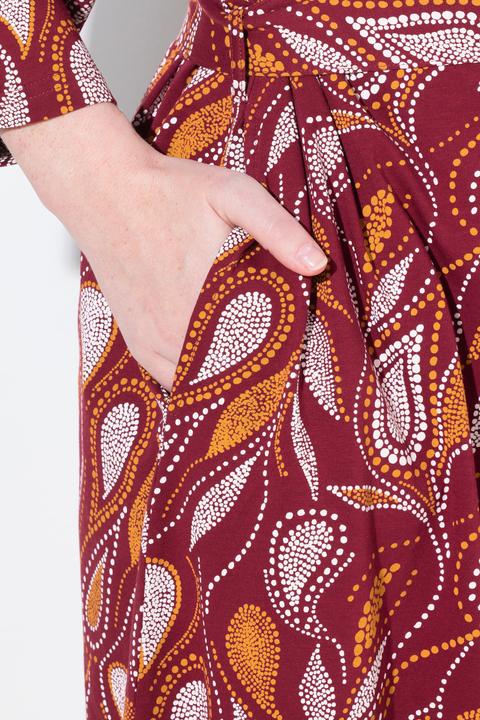 Produktbild Ulla Popken Bademantel, Paisley, Kimono-Form, 3/4-Arm (58)