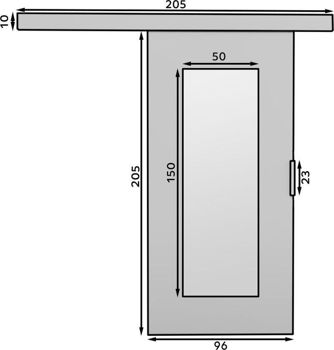 Actual product image ADRK Furniture Sliding doors NELA 96