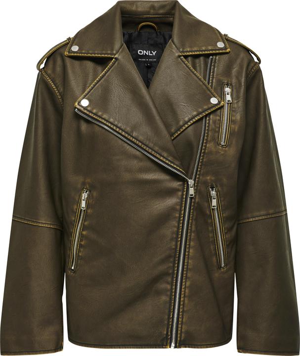Produktbild Only Bandkragen Bikerjacke Kunstlederjacke (S)