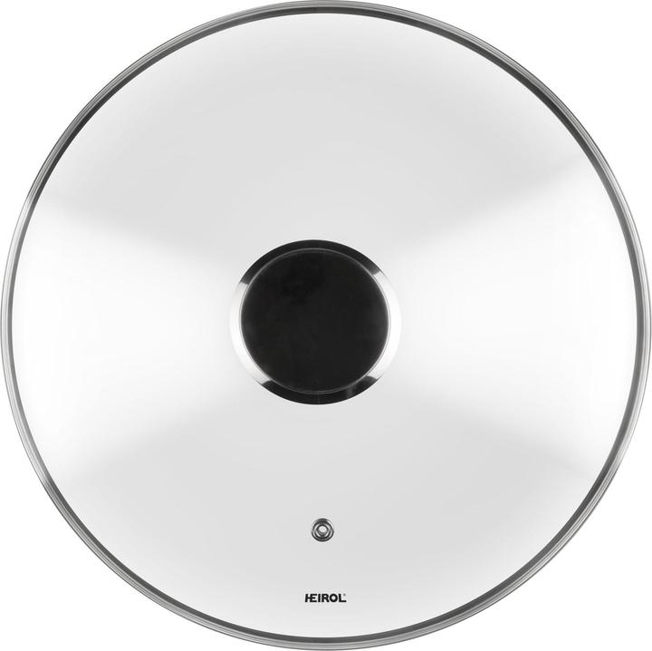 Produktbild Heirol 28 cm Glass lid with steel knob (28 cm, Glas, Metall)
