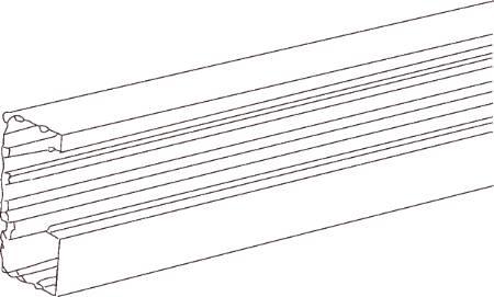 Actual product image Schneider Electric SE 5510020 INKA BOTTOM PART 2500MM 161-3 /72 AN (PE=1ST (Duct, 250 cm)