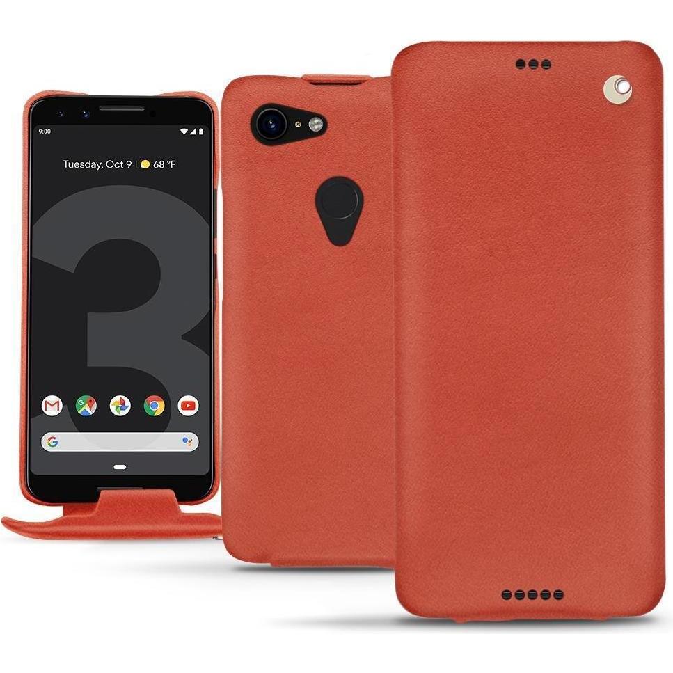 Thumbnail - Noreve Lederschutzhülle vertikal (Google Pixel 3 XL), Smartphone Hülle, Orange