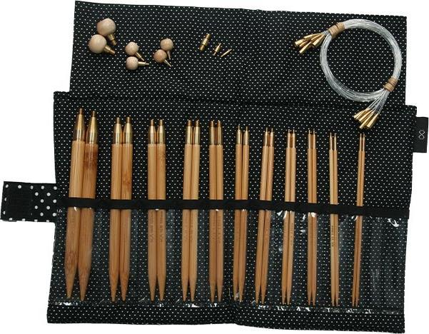 Actual product image Seeknit Needle set interchangeable needle points Shirotake 2.50 - 10.00 mm 14 cm Black