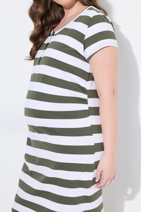 Produktbild Ulla Popken Bellieva-Jerseykleid, Raffung, Halbarm (GOTS) (50, 52)