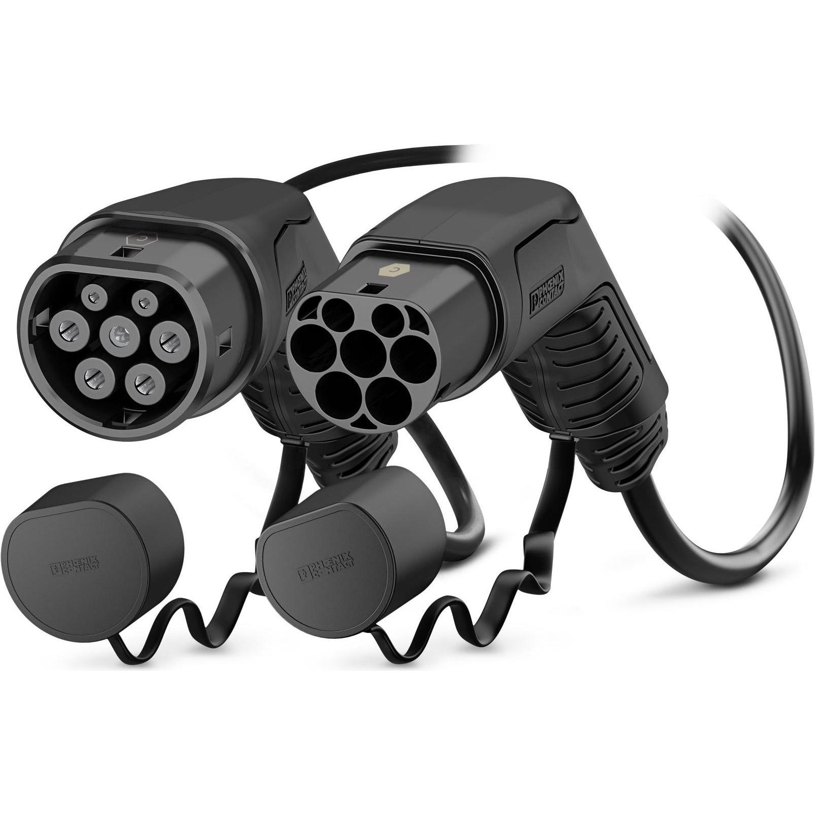 Phoenix Contact, Cavo di ricarica per auto elettrica, Cavo di ricarica per auto elettrica tipo 2 (16,63 kW) 5 m (Tipo 2, 16.63 kW, 20 A, 5 m)