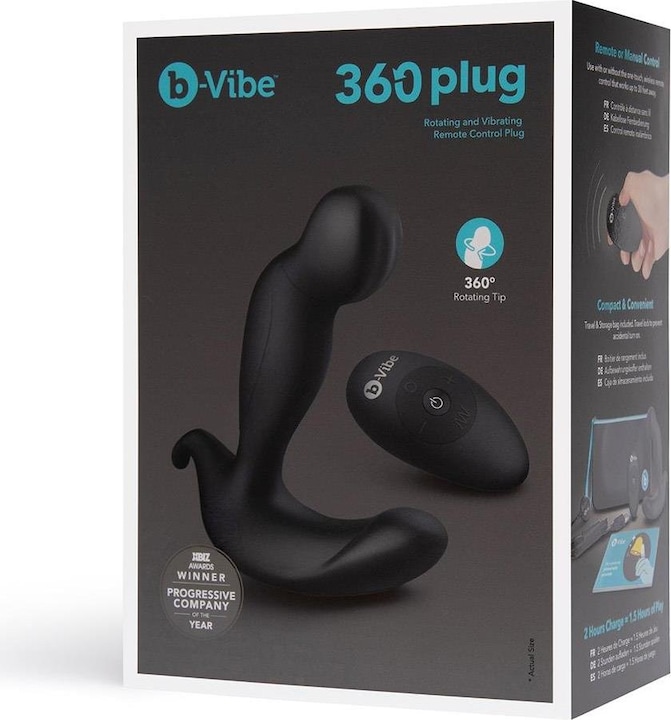Produktbild Earthly Body B-vibe 360 Plug: Remote Controlled Rotating Prostate Massager with Vibrations